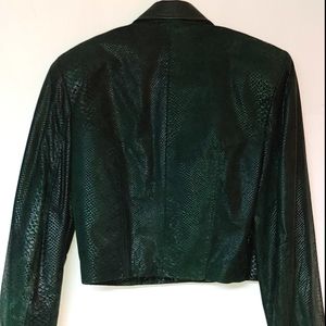 Danier snake skin coat.